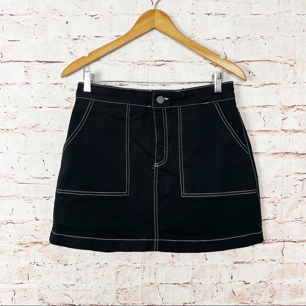 Zara Black Blogger Favorite A Line Mini Skirt Size Large